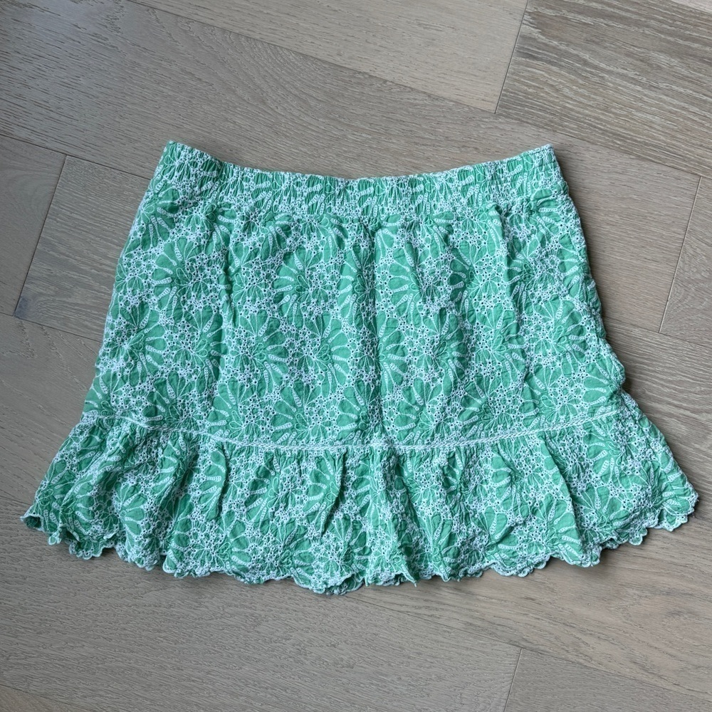 Loft Eyelet Flounce Skirt